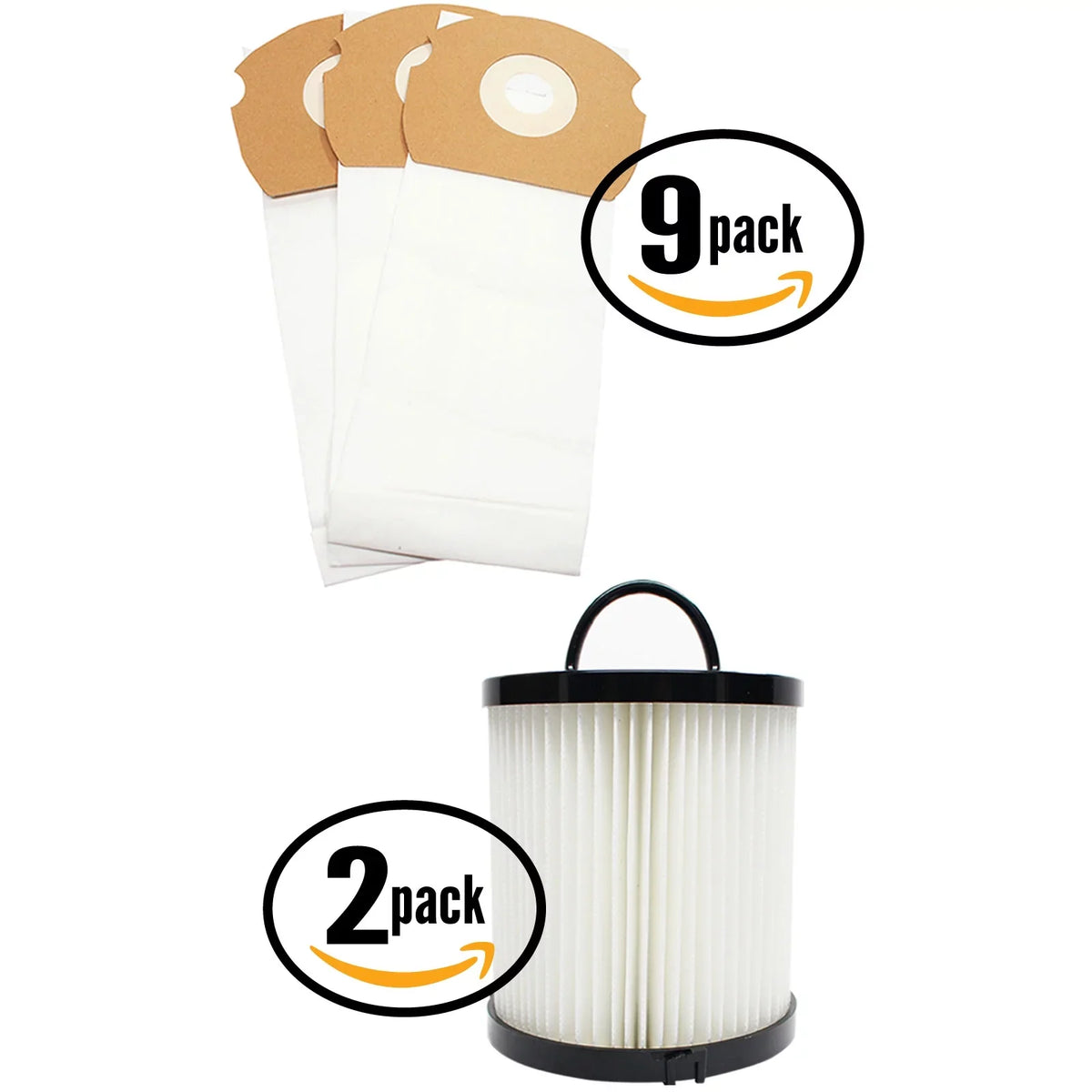 27 Replacement Eureka AirSpeed Gold AS1001AX Vacuum Bags & 2 Dust Cup Filter - matching Eureka AS Vacuum Bag & DCF-21 Filter