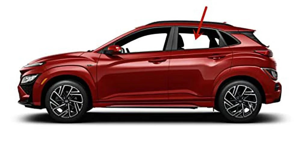 Drier Left Side Rear Door Window Door Glass matching with Hyundai KONA / KONA Electric / KONA N 2018-2023 Models