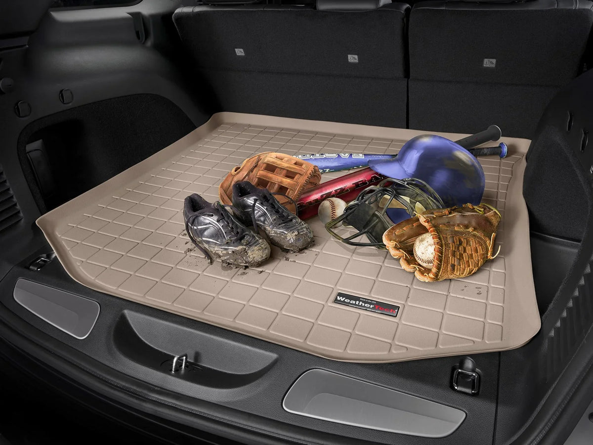 WeatherTech Cargo Trunk Liner with Bumper Protector suitable with  Edge, Edge ST - Behind 2nd Row Seating With Bumper Protector, Black