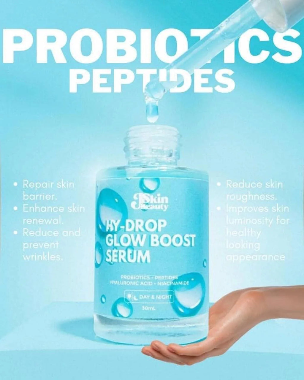 Glowing Skin Combo: JSkin Beauty Hydra Moist Ice liquid Sleeping Mask & Hydrop-Glow Boost Serum