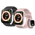 Blackview Smart Watch for Android and iOS, Fitness Tracker with Bluetooth Call, 1.83" HD Touch Screen, Waterproof, 4 Mini Games,100+ Sports, Smartwatch with Voice Assistant, Romantic Gifts Set of 2