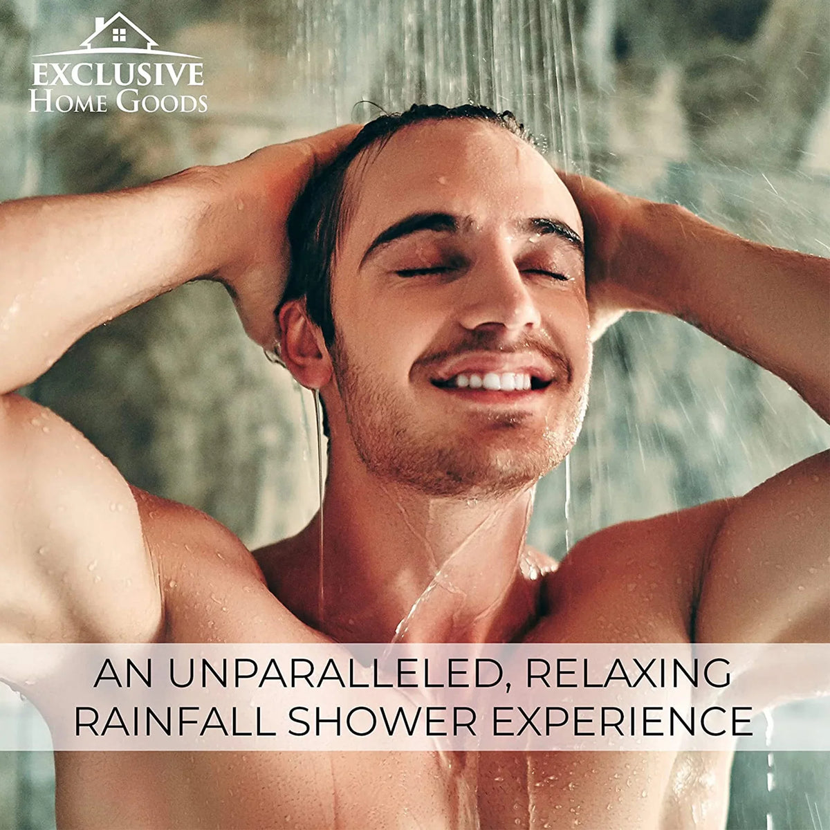 Exclusive Home Goods Rainfall Shower Head & Showerhead Filter System for Hard liquid