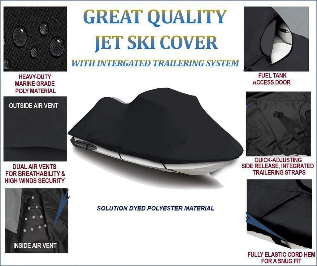 BLACK PWC 600D JET SKI shield matching for Yamaha Wave Runner VX110 Deluxe 2005 2006