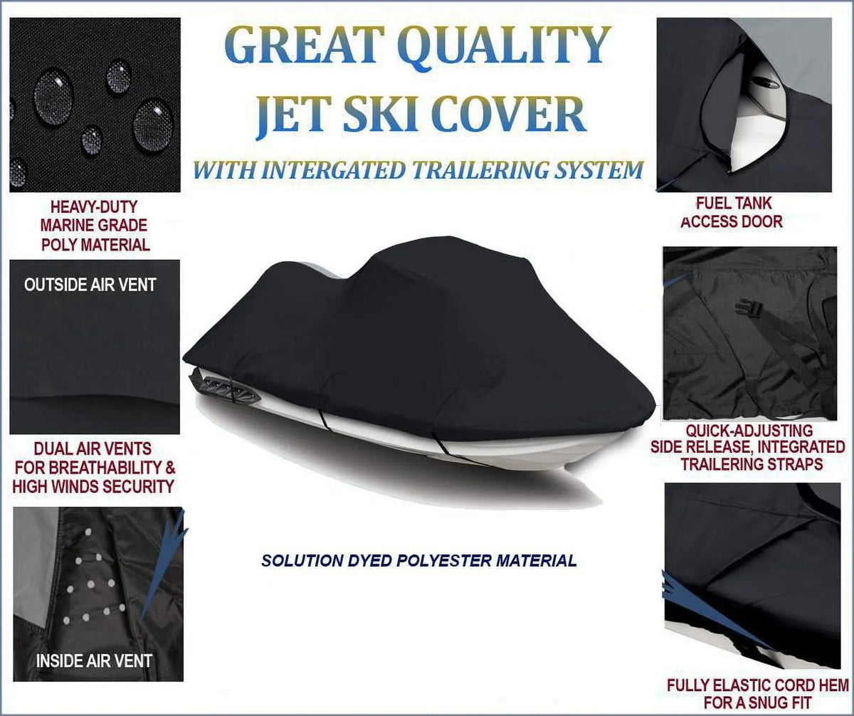 BLACK PWC 600D JET SKI shield matching for Yamaha Wave Runner VX110 Deluxe 2005 2006