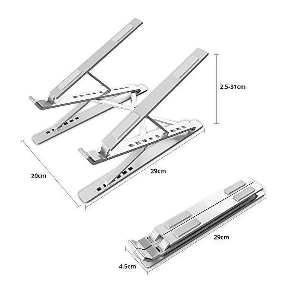 WOVTE Laptop Stand Adjustable Laptop Riser Ergonomic Laptop Tray for Tablet & Laptop (10inch - 15.6inch) for iPad, for MacBook Pro/Air, Surface Laptop, ,  Notebook
