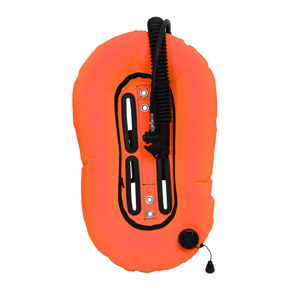 yotijar Diving Snorkeling Donut Wing Single Tank Scuba BCD Set for Freediving Diving Orange