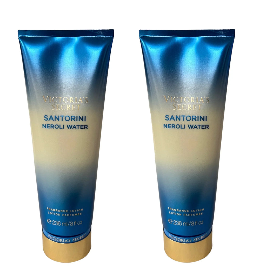 2 Victoria's Secret Santorini Neroli liquid Fragrance Body Lotion 8 fl oz