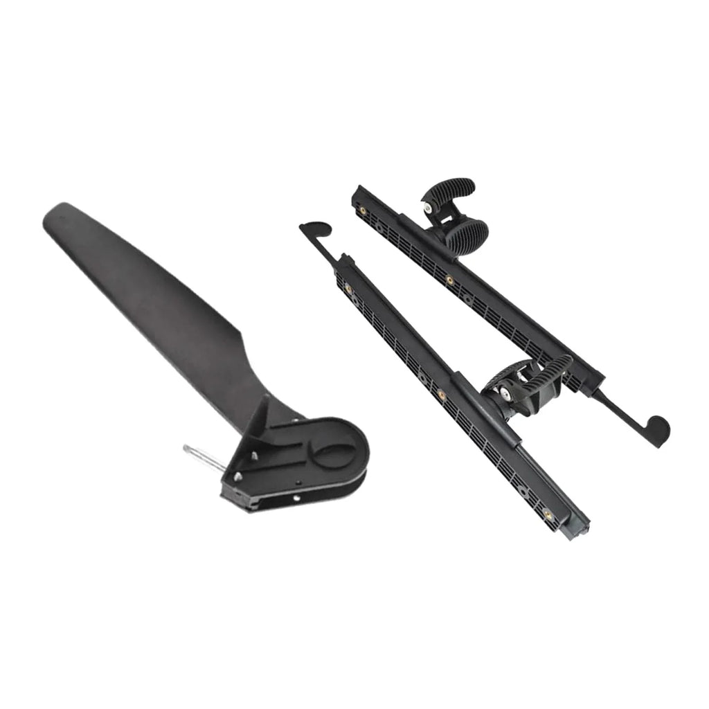 kesoto Kayak Rudder Kayak Foot Pegs craft Tail Watercraft Rudder with Foot Brace Pedals for Fishing craft Canoeing Marine Accessories