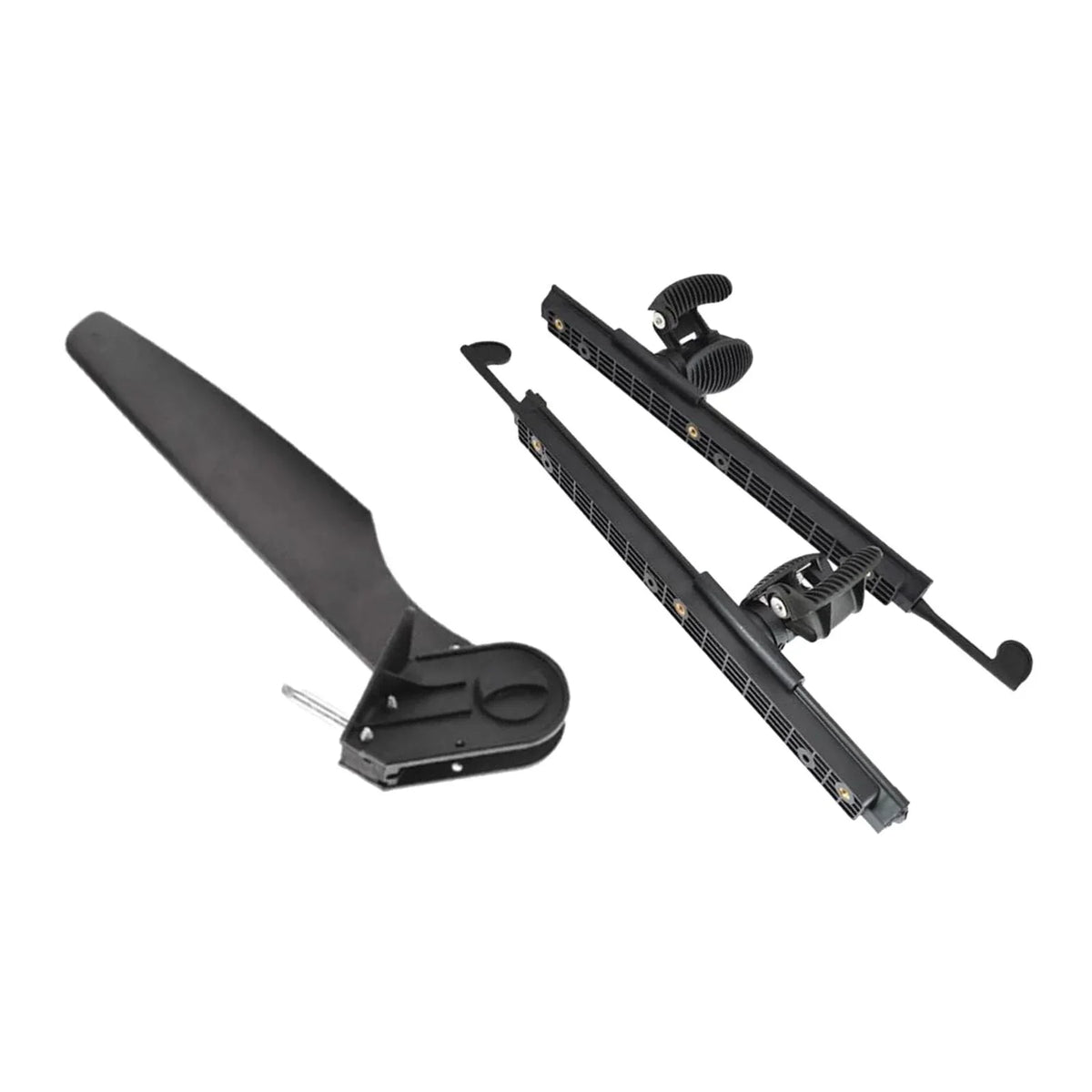 kesoto Kayak Rudder Kayak Foot Pegs craft Tail Watercraft Rudder with Foot Brace Pedals for Fishing craft Canoeing Marine Accessories