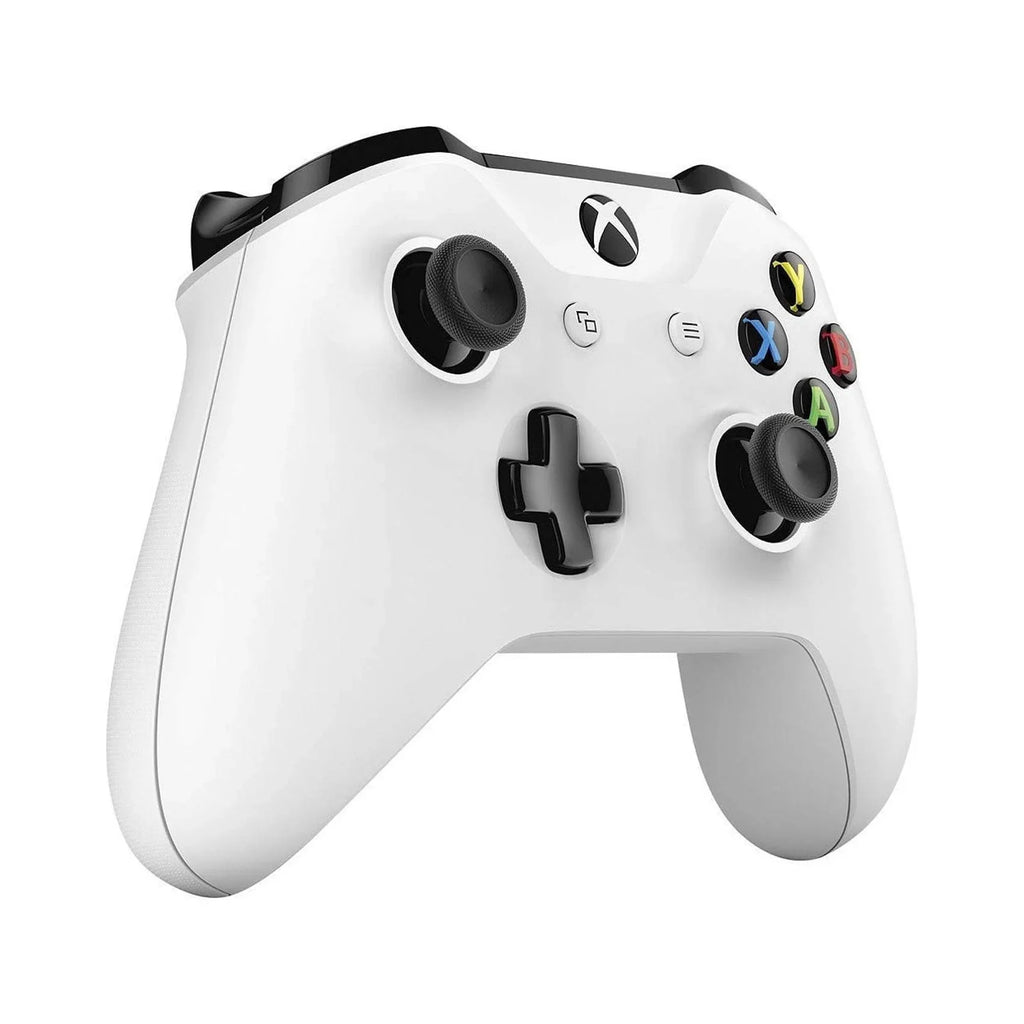 Xbox One X 1TB, 4K Ultra HD White with BOLT AXTION Cleaning Kit Headset Bundle Like New