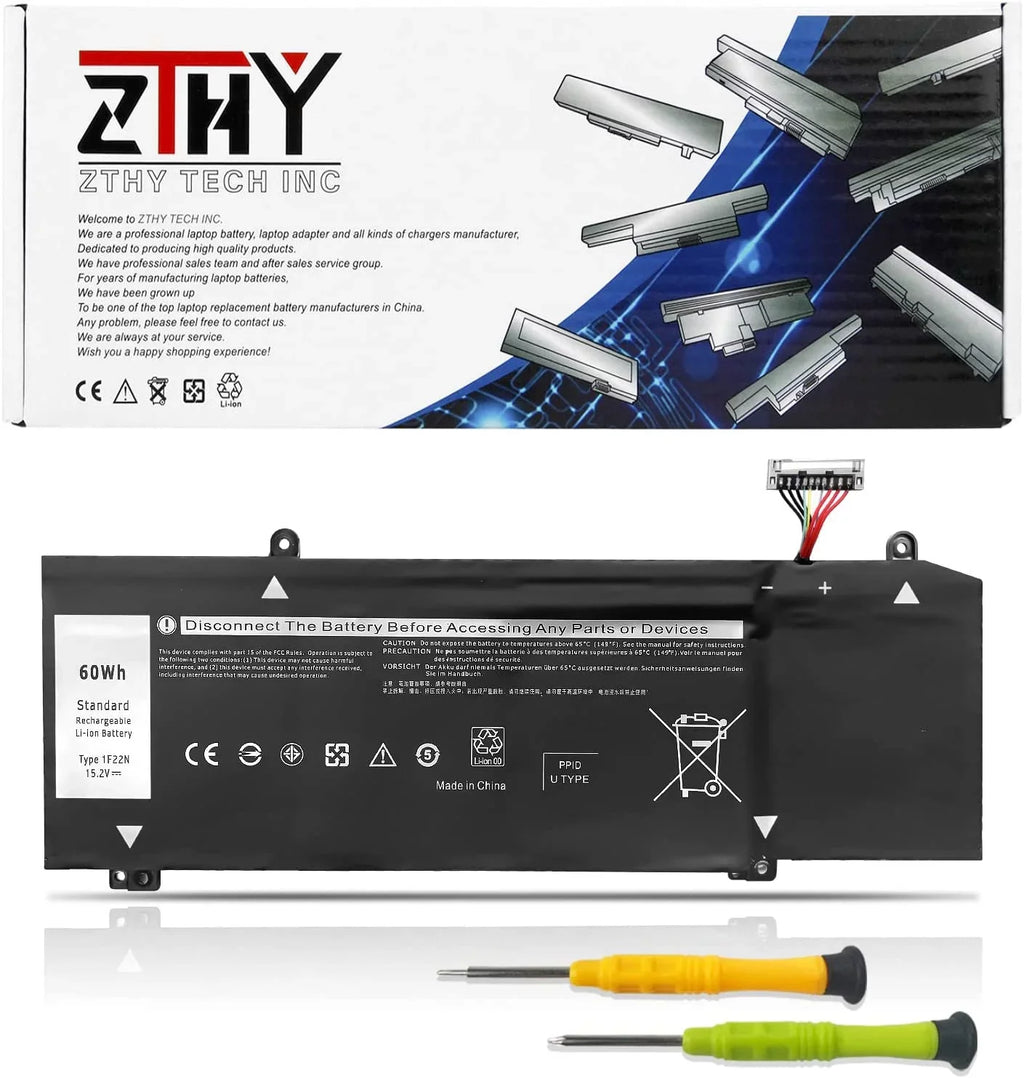 ZTHY New 1F22N Laptop y Replacement for  Alienware M15 P79F M17 R1 P37E P37E001  G7 7590 G7 7790 G5 5590