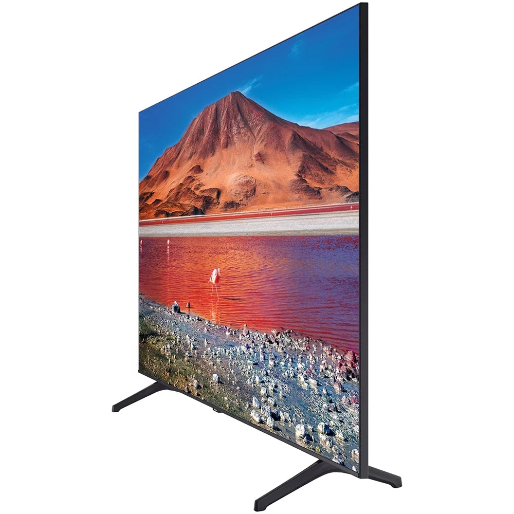 UN58TU7000 58-inch 4K Ultra HD Smart LED TV (2020 Model) 360 Design Bundle with TaskRabbit Installation Services + Deco Gear Wall Mount + HDMI Cables + Surge Adapter