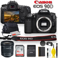 EOS 90D DSLR Camera With  EF-S 10-18mm f/4.5-5.6 IS STM Lens, Soft Padded Case, Memory Card, and More