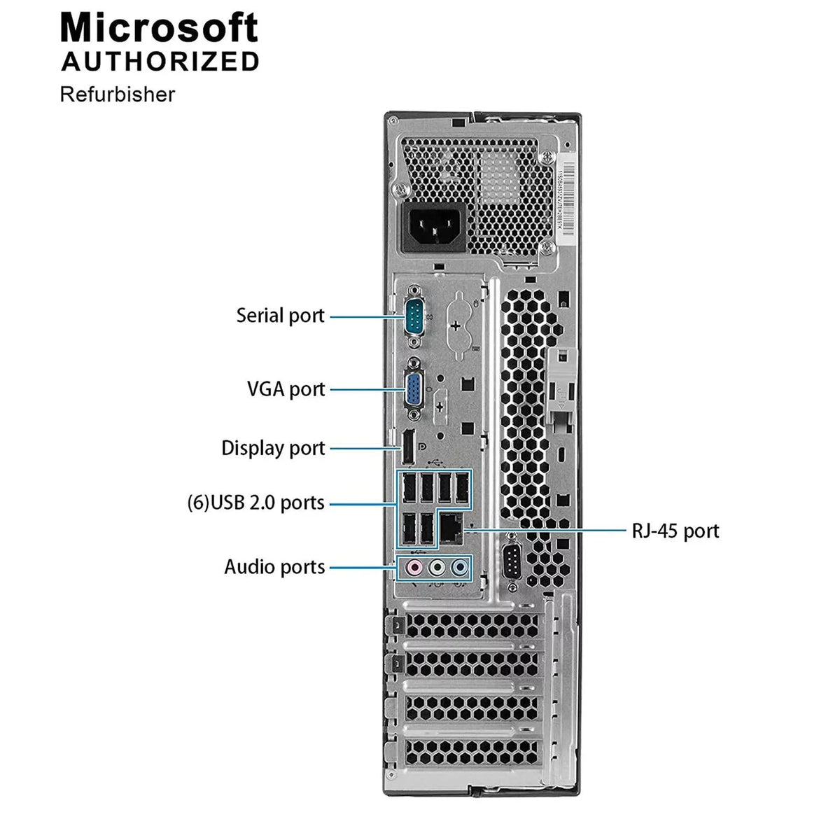Pre-Owned  M92P Desktop Computer PC -  Quad-Core i5, 1TB HDD, 4GB DDR3 RAM, Windows 10 Pro, DVD, WIFI, 22in Monitor, RGB Keyboard and Mouse (Refurbished: Good)