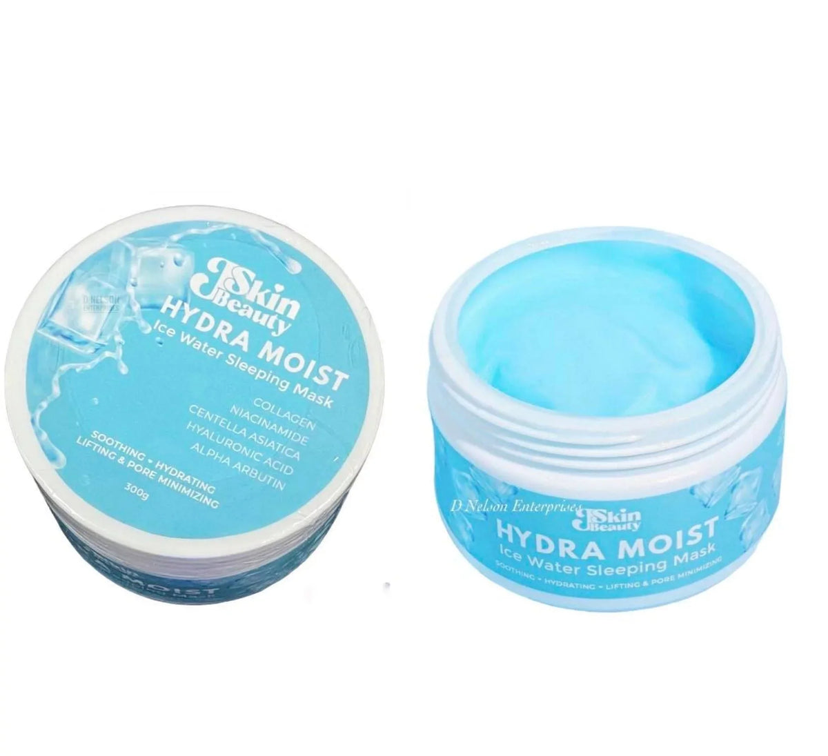 2 Jars J Skin Beauty Hydra Moist Ice liquid Sleeping Mask - NO EXPIRY DATES PRINTED