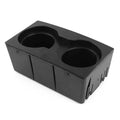 Red Hound Auto Cup Holder Insert Holds 2 Cups appropriate with  Super Duty F-250/F-350/F-450/F-550 2011-2016 fits Front Center Floor Mounted Console (flow through style only) Black Beverage Holder