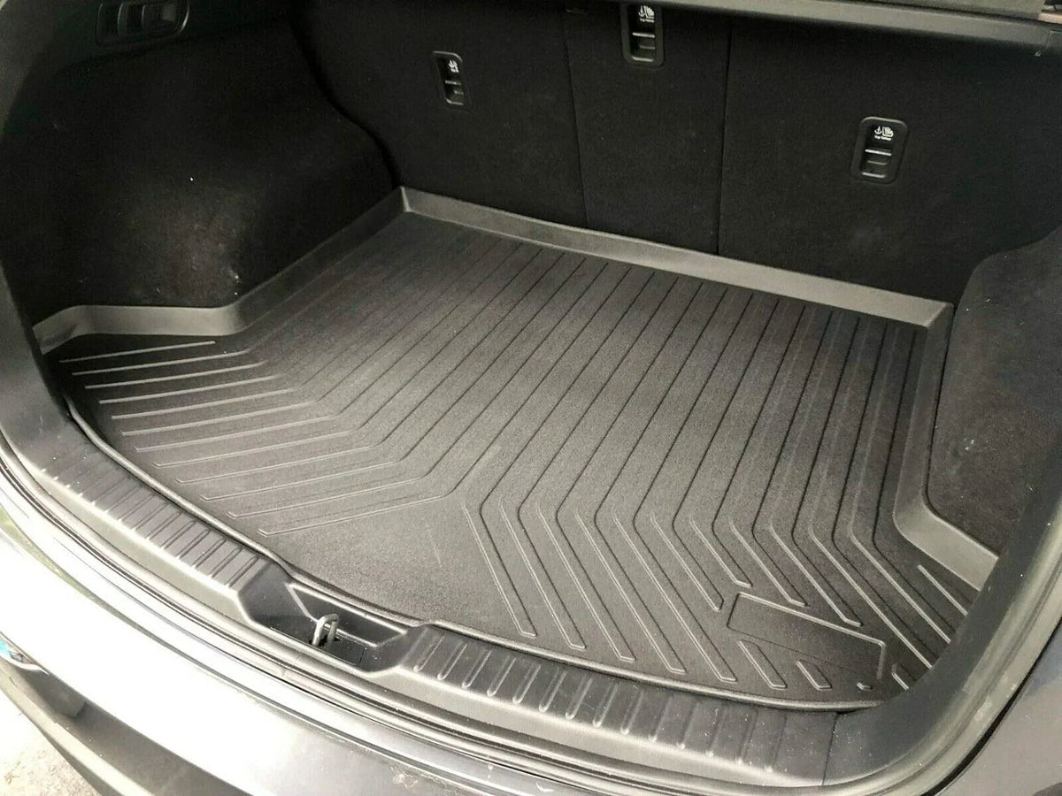 EACCESSORIES EA Cargo Liner – Trunk Mat for Mazda CX-5 CX5 2017-2023 – atmospheric conditions-protected Trunk Mats for Cars with Raised Lip – Non-Slip Car Trunk Mat Rubber – Easy to Install – Laser Pre-Cut Design