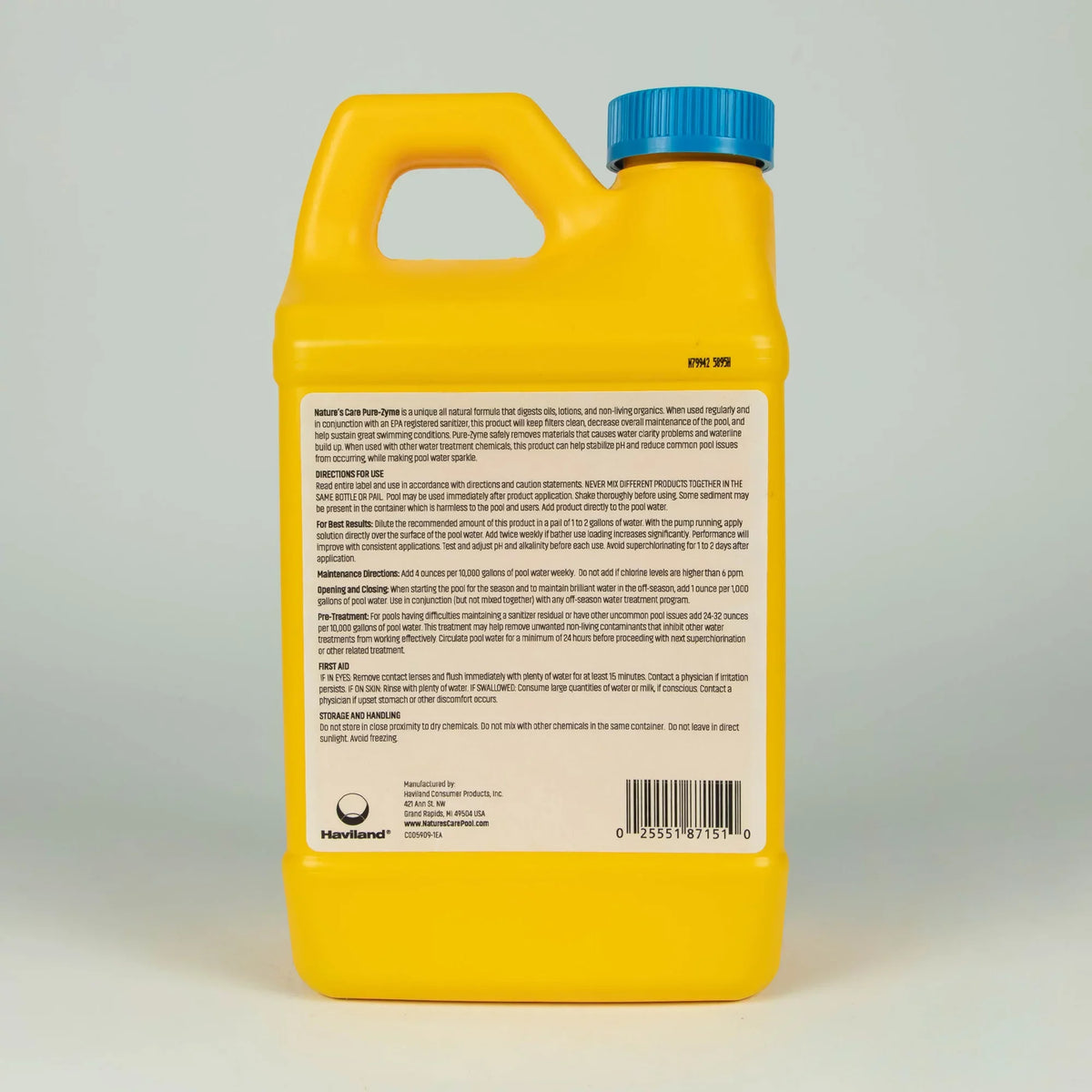 Nature's Care Pure Zyme Clarifier for Swimming Pools. Pool Central 64 Oz