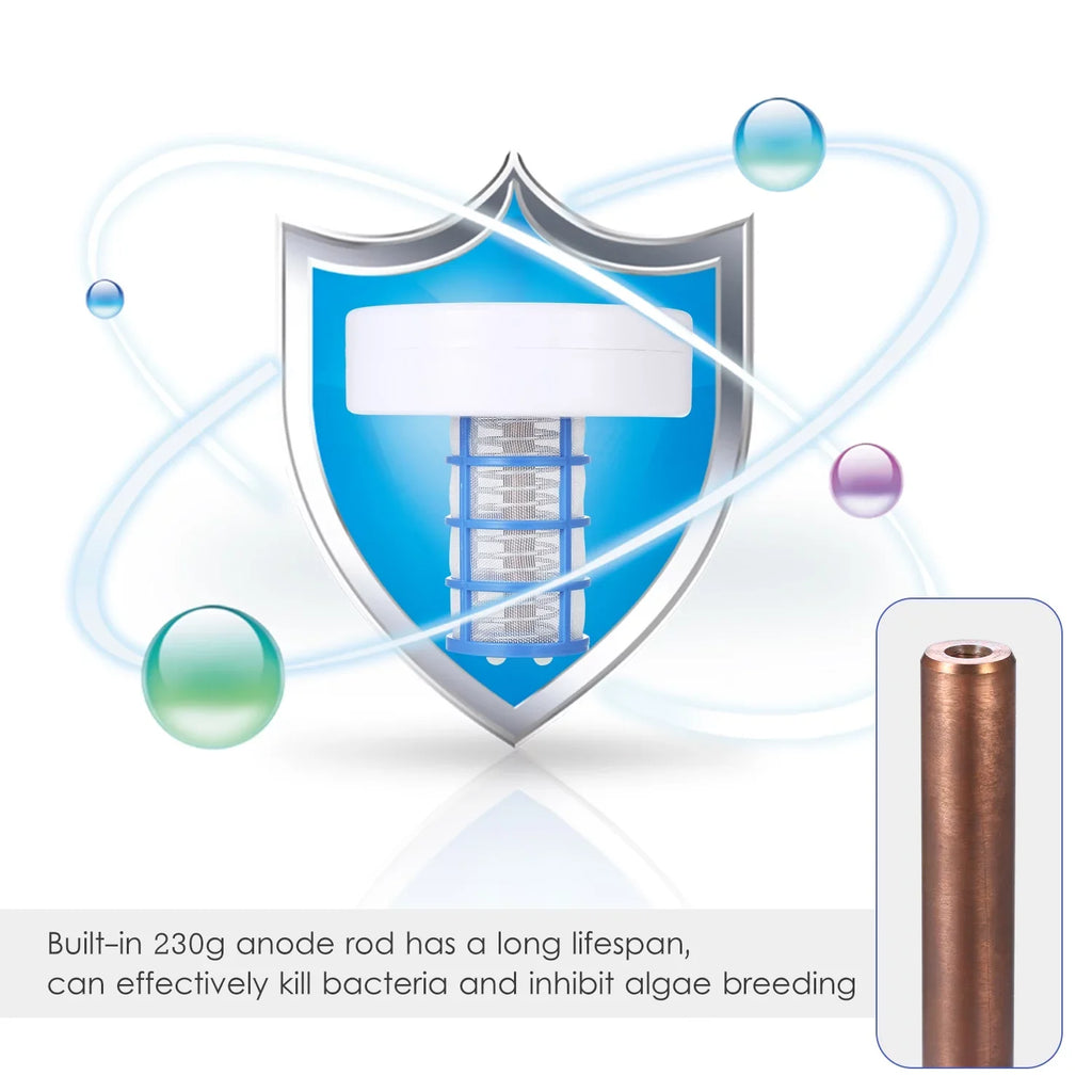 Mixfeer Solar Swimming Pool Solar Pool-Ionizer Swimming Pool liquid Algae Inhibition Chlorine-Free aqua Processor