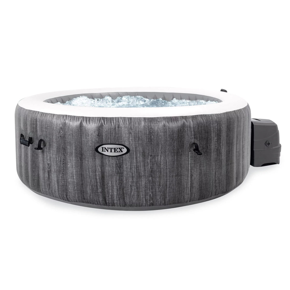 Intex PureSpa Plus Greywood Inflatable Hot Tub Jet Spa w/ Filter Cartridges