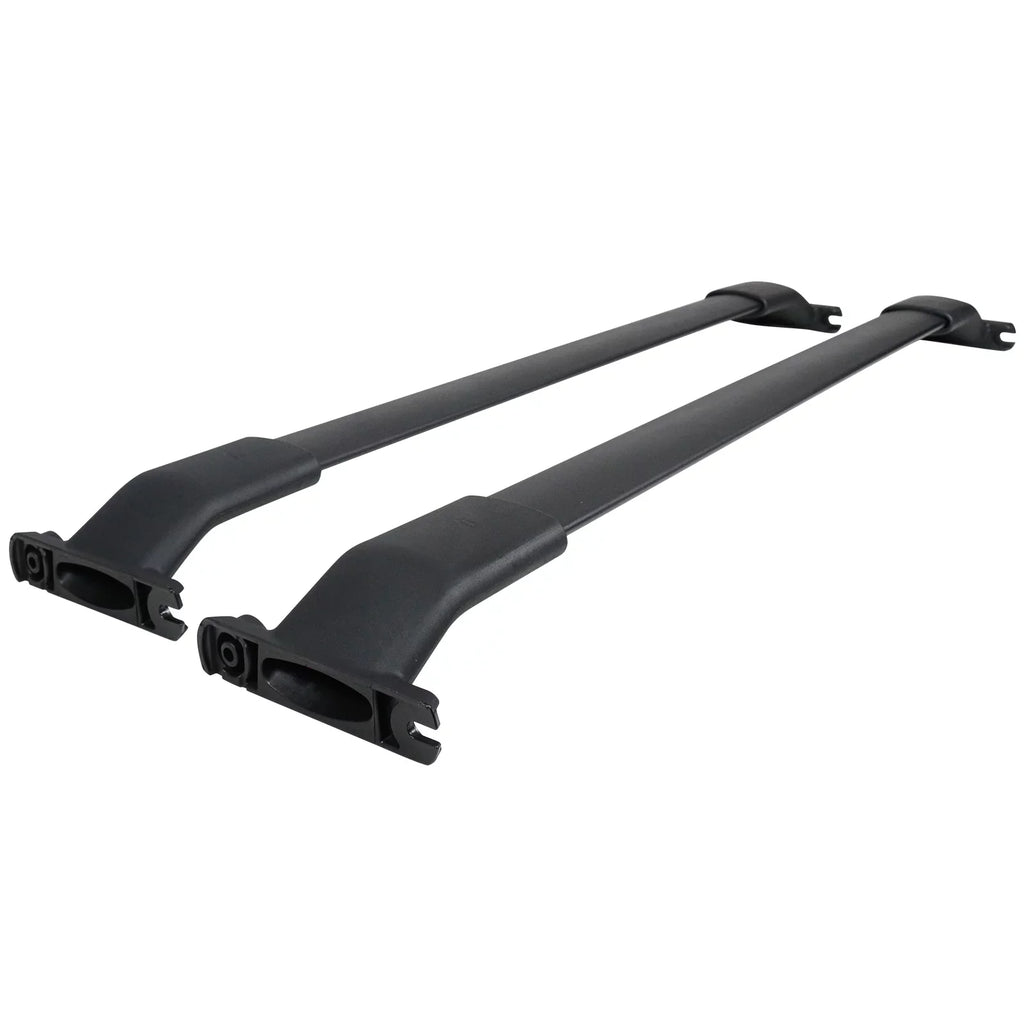 Ikon Motorsports matching with 13-16 Mazda CX-5 CX5 OE Style Cross Bar Roof Rack Black Aluminum