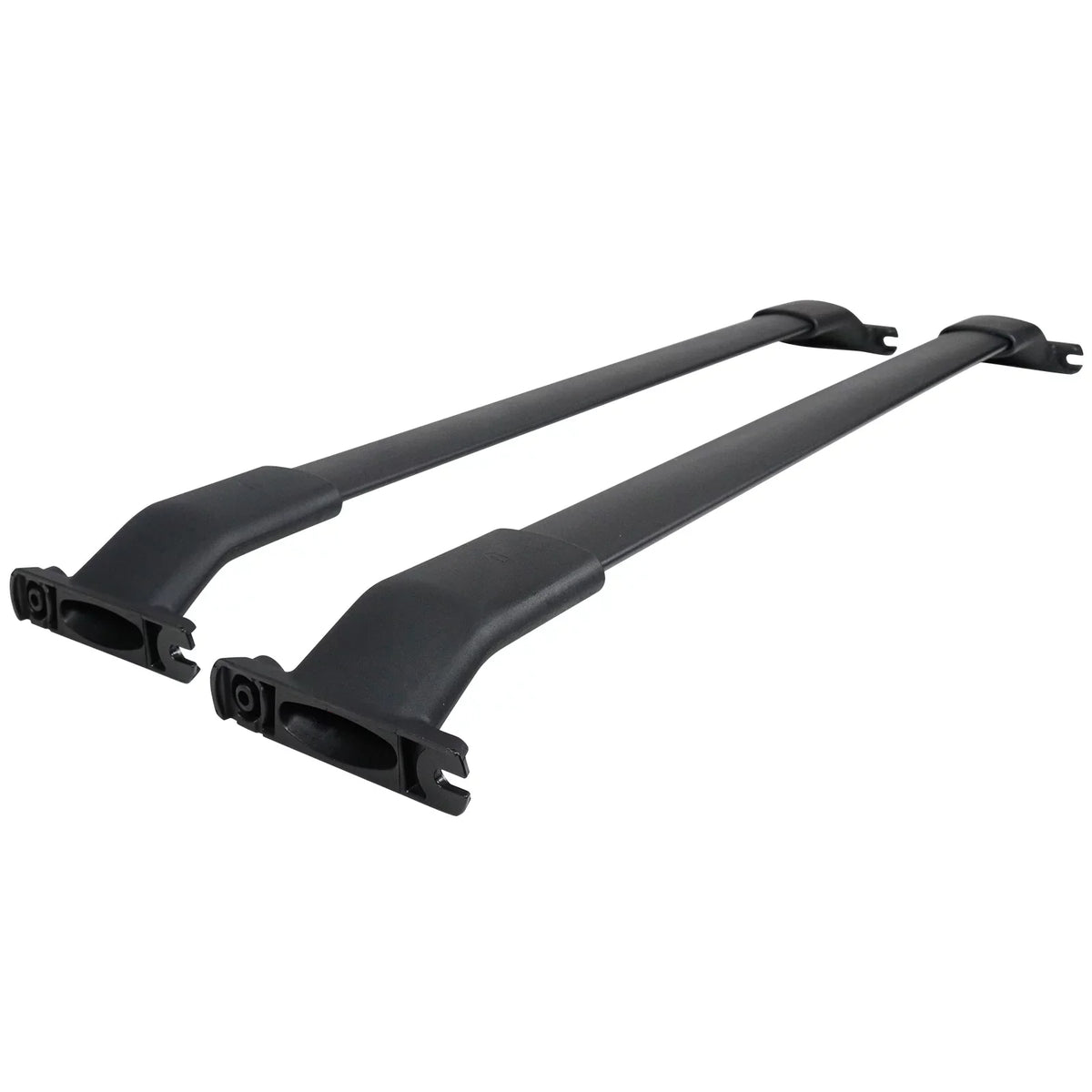 Ikon Motorsports matching with 13-16 Mazda CX-5 CX5 OE Style Cross Bar Roof Rack Black Aluminum