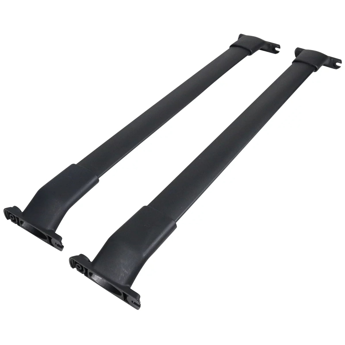 Ikon Motorsports matching with 13-16 Mazda CX-5 CX5 OE Style Cross Bar Roof Rack Black Aluminum