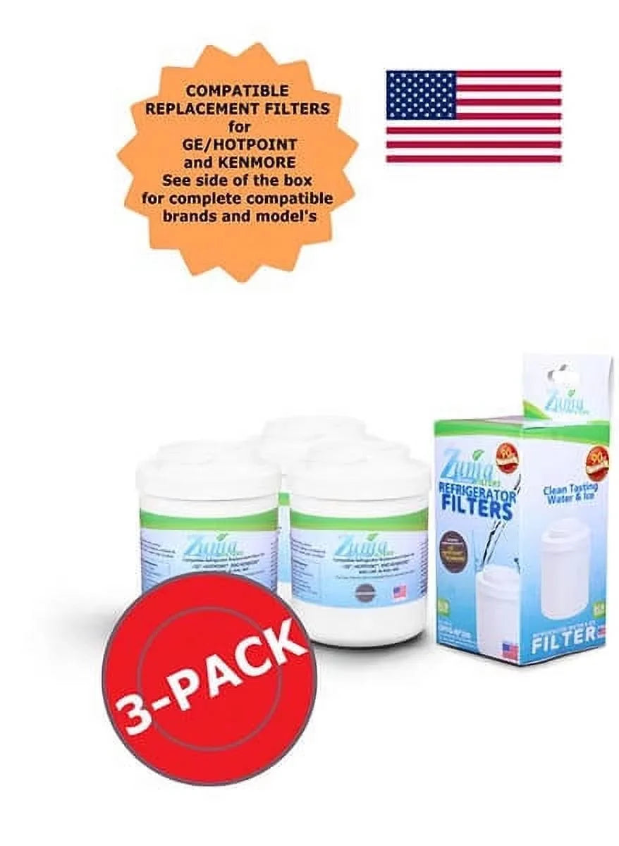 ZUMA Brand , moisture and Ice Filter , Model # OPFG-RF300 , matching with GE® MWF - 3 Pack - Made in U.S.A.