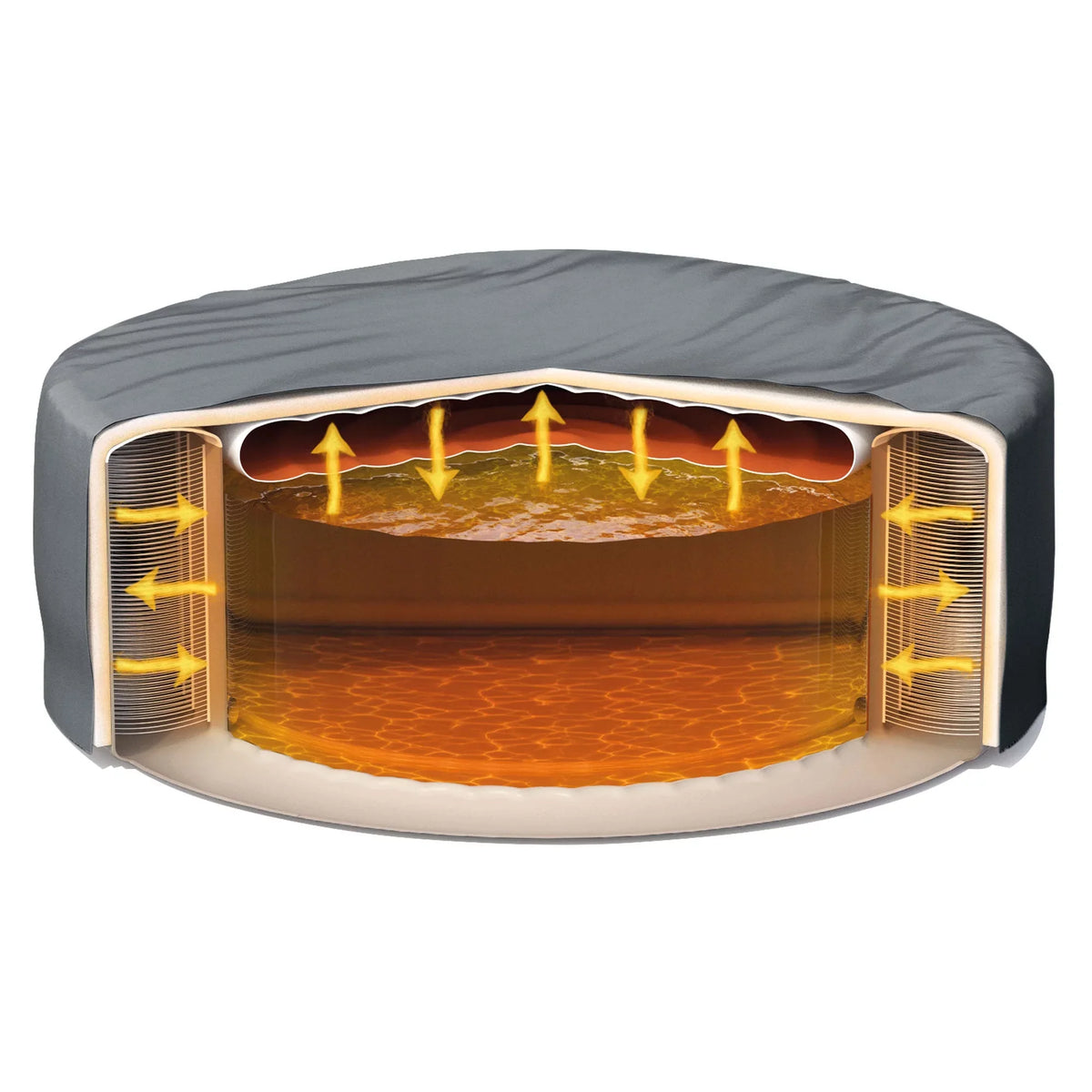 Intex PureSpa Plus Greywood Inflatable Hot Tub Jet Spa w/ Filter Cartridges