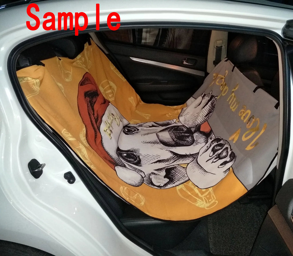 GCKG Fierce King Of Forest Tiger Swimming To A Meat Pet Car Seat protector Dog Car Seat Mat Hammock Cargo Mat Trunk Mat For Cars Trucks and SUV 54x60 inches