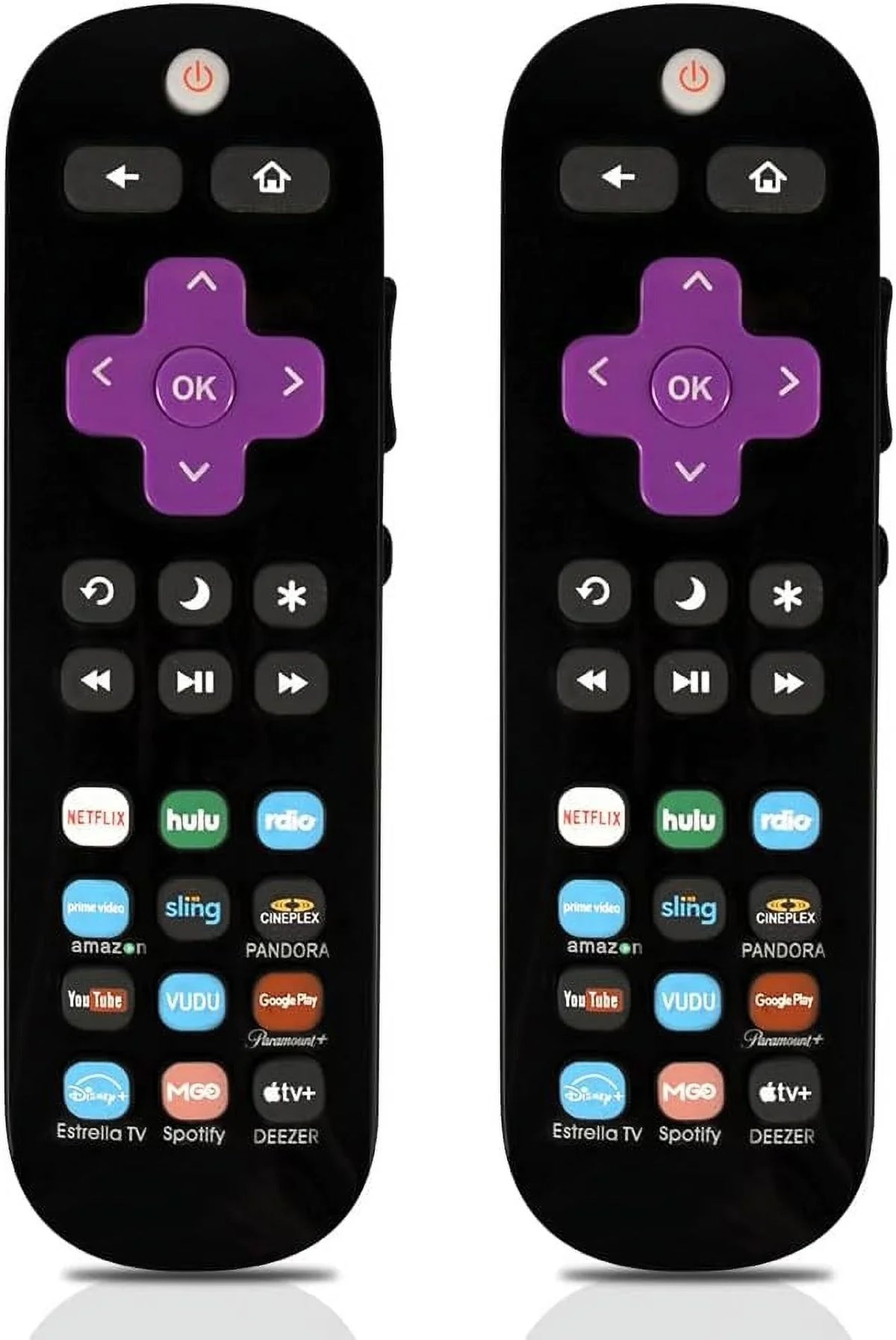 Pack of 2 Universal Replace Remote Applicable for TCL Roku TV/Hisense TV/Onn TV/Philips TV/Sharp TV/Westinghouse