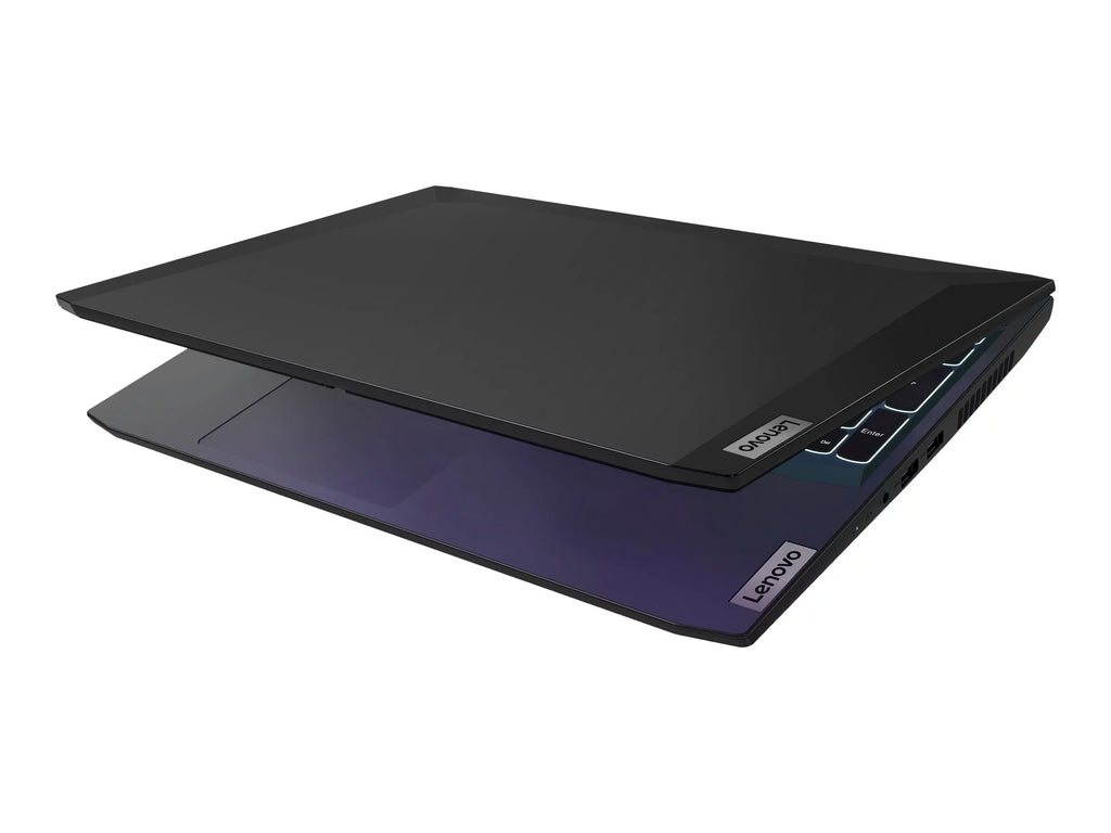 IdeaPad Gaming 3 15ACH6 82K2 - 180-degree hinge design - AMD Ryzen 5 - 5600H / up to 4.2 GHz - Win 11 Home - GF GTX 1650  - 8 GB RAM - 512 GB SSD NVMe - 15.6" IPS 1920 x 1080 (Full HD) @ 120 Hz - 802.11a/b/g/n/ac/ax - shadow black - kbd: US