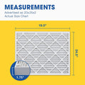 20X25x2 MERV 13 Pleated Air Filter, Furne Air Filter, 12 Pk (tual Size: 19 1/2" X 24 1/2" X 1 3/4")