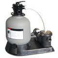 Swim Central 1.5  Sand Filter Combo with Pump Pressure for Above Ground Pools, 19-Inch