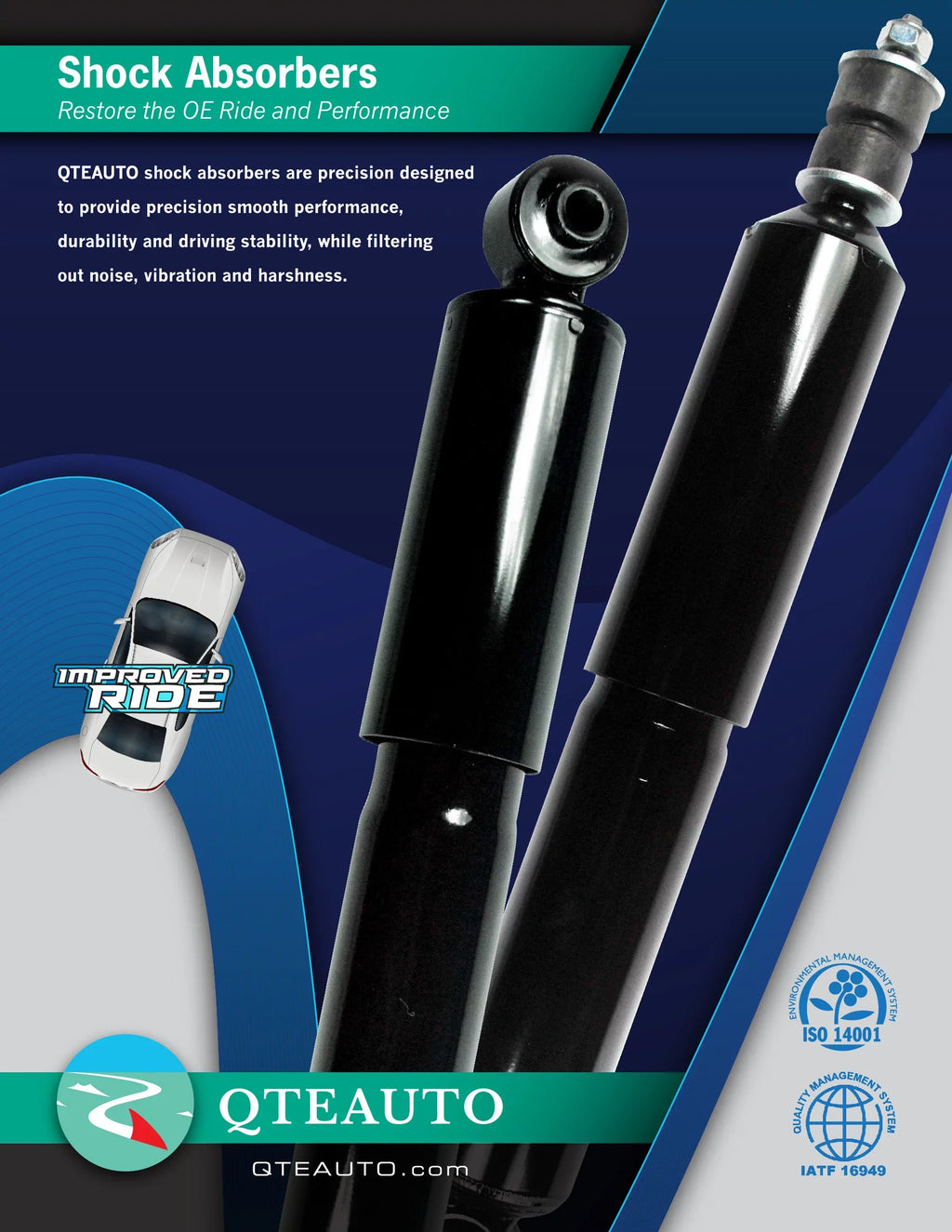 Set 4 Front Suspension Strut - Rear Shock Absorber For 2001 - 2009 Volvo S60