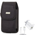 Holster Swivel Case Belt Clip w 6ft Long Cable Fast Type-C 36W PD Home Charger for  Galaxy A52 5G A51 5G A50 A33 5G A30s A20 A12 5G A11 - Sonim XP8 -  Xperia 5 II
