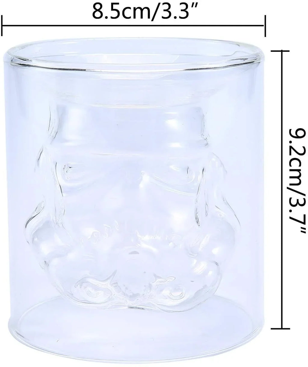 VI AI Double Wall aqua Glasses, Whiskey Glasses, Cocktail Glasses, Old Fashioned Glass Double Wall Rocks Glasses for Drinking Bourbon, Scotch Whisky, Cocktails, Cognac 150ML