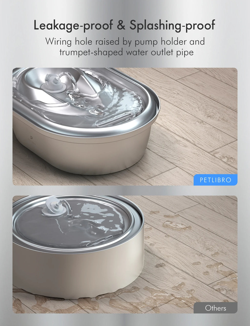 PETLIBRO Cat moisture Fountain Stainless Steel, 67oz/2L Healthy Pet liquid Fountain, Hygienic Material Dog liquid Dispenser, Super Quiet, Dishwasher Safe Design & Adjustable moisture Flow for Cats, Dogs