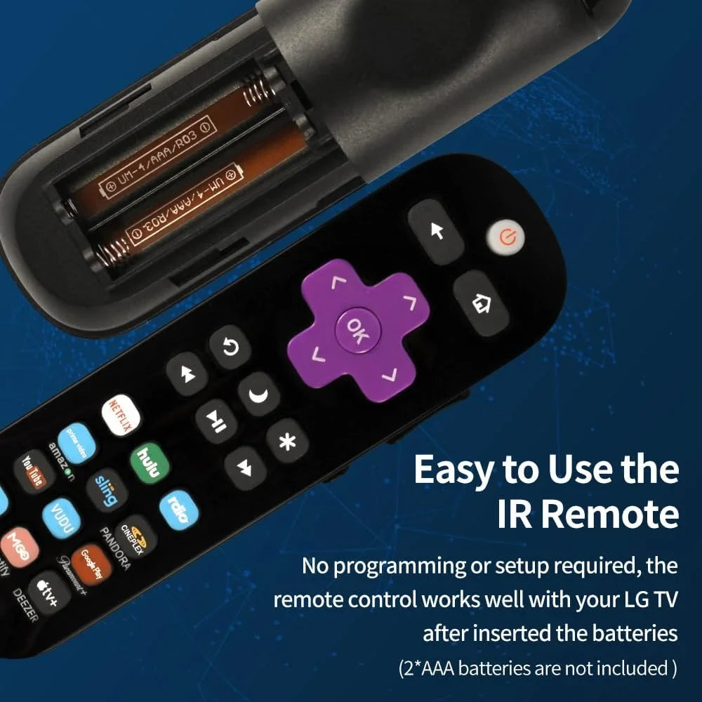 Pack of 2 Universal Replace Remote Applicable for TCL Roku TV/Hisense TV/Onn TV/Philips TV/Sharp TV/Westinghouse
