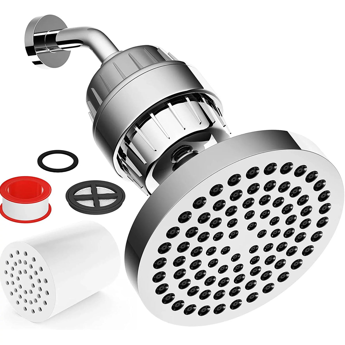 Exclusive Home Goods Rainfall Shower Head & Showerhead Filter System for Hard liquid