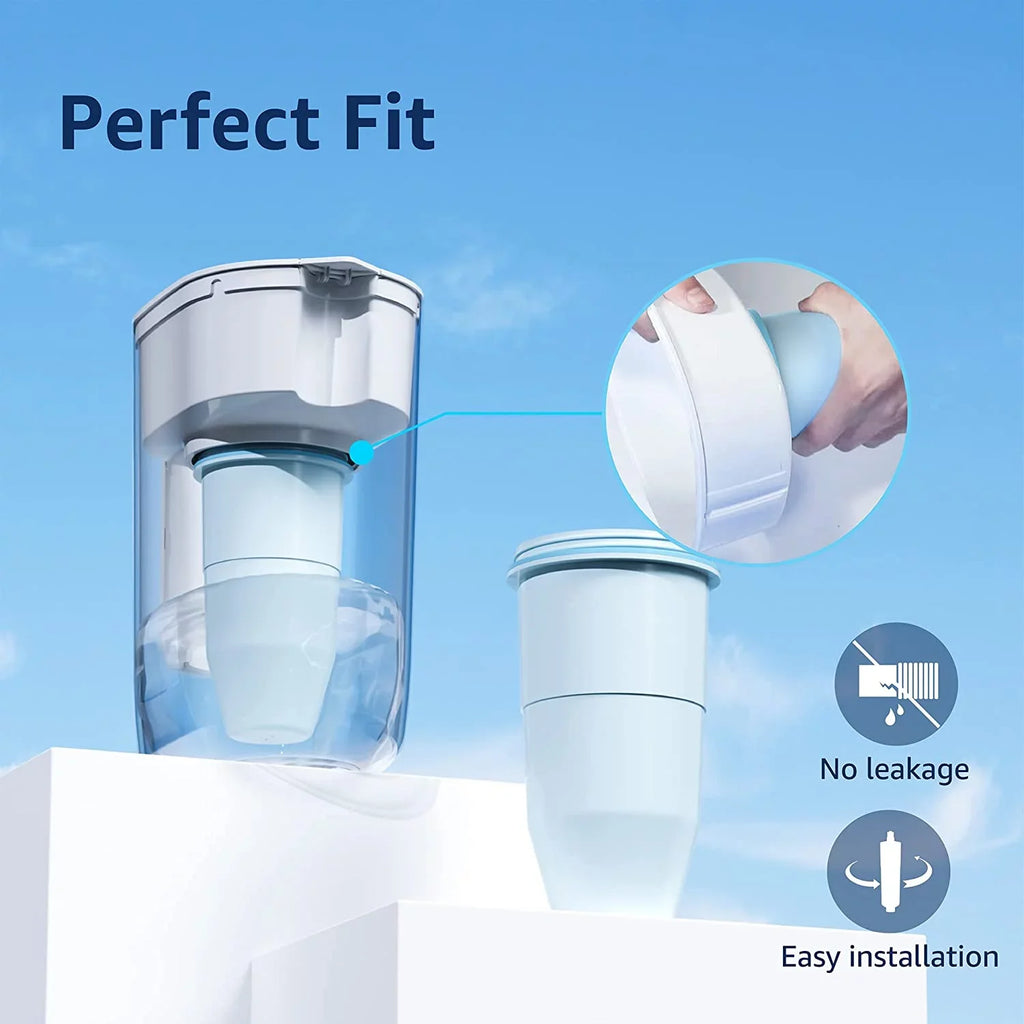 6 Pack AQUACREST ZR-017 Replacement for ZeroWater® ZR-017 Pitcher moisture Filter