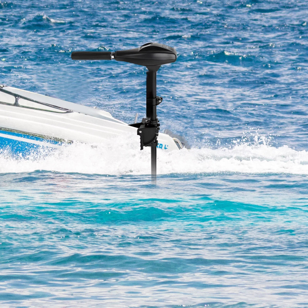 Miumaeov 12V 58LBS Electric Thrust Trolling Motor Outboard Motor Heavy Duty craft Engine