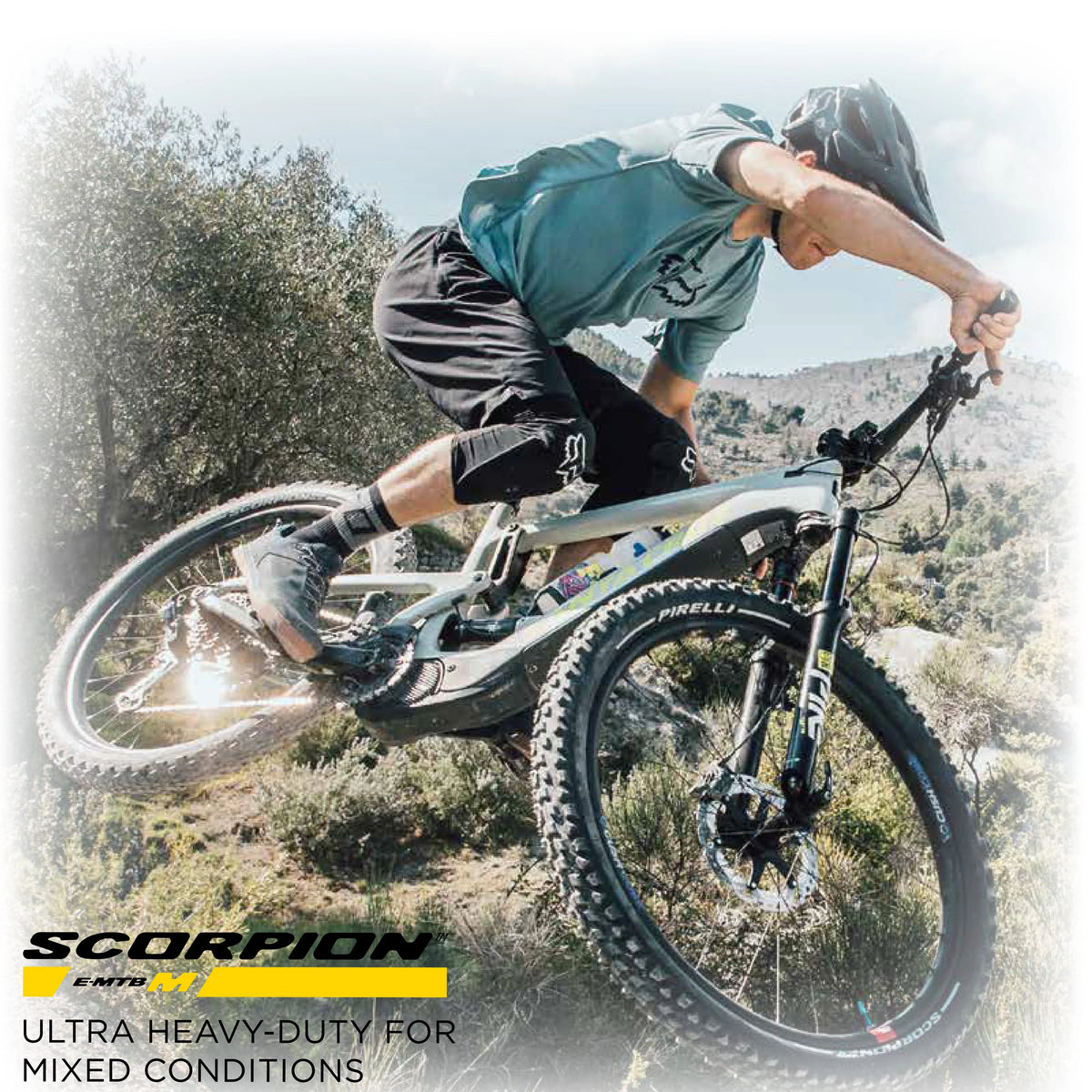 Pirelli Scorpion E-MTB M 29 x 2.6 Mountain Bicycle Tire, Versatile E-Mountain Bike Tire for Trail and Enduro Use, Mixed Terrain, E-Bike MTB, Tubeless Ready Clincher TLR + SmarTUBE 23/32-622