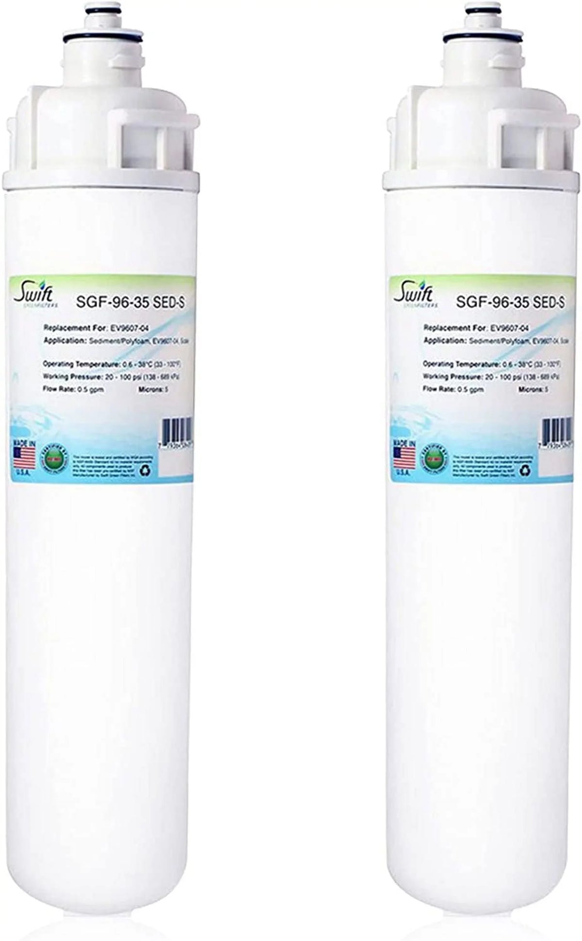 Swift Green Filters SGF-96-35 SED-S appropriate Commercial aqua Filter for EV9607-04 (2 Pack),Made in USA