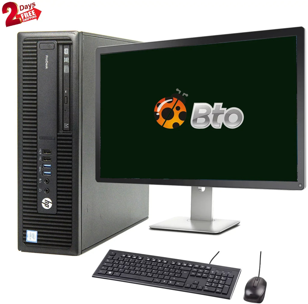 Pre-Owned  600 G2 Desktop Computer  Pentium G4400 3.3GHz CPU 8GB Ram, 1TB HDD, New 22" LCD, Keyboard & Mouse, WiFi, DVD, Win10 Pro PC (Refurbished)