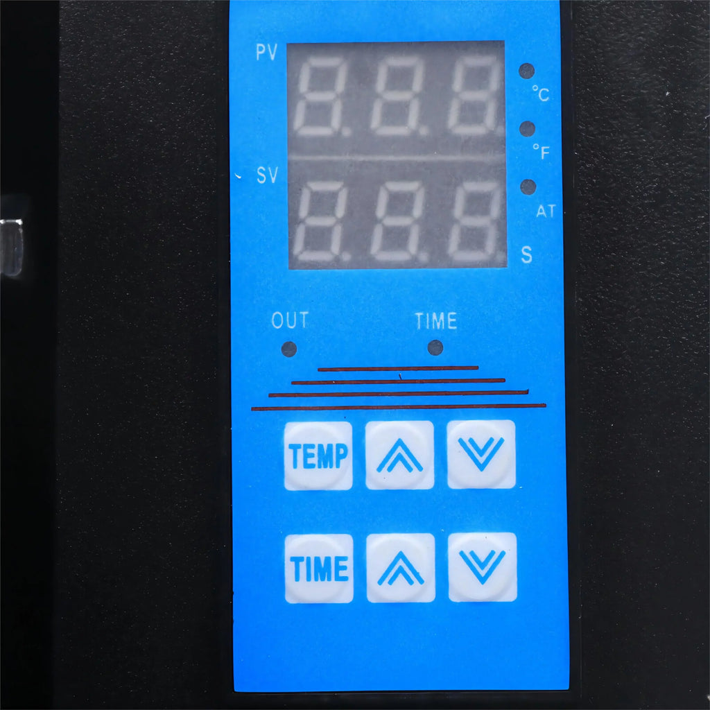 Anqidi 16" x 24" Clamshell Heat Press Machine T-shirt Digital Sublimation Transfer Printer 0~250℃ Time TEMP Pressure Adjustable