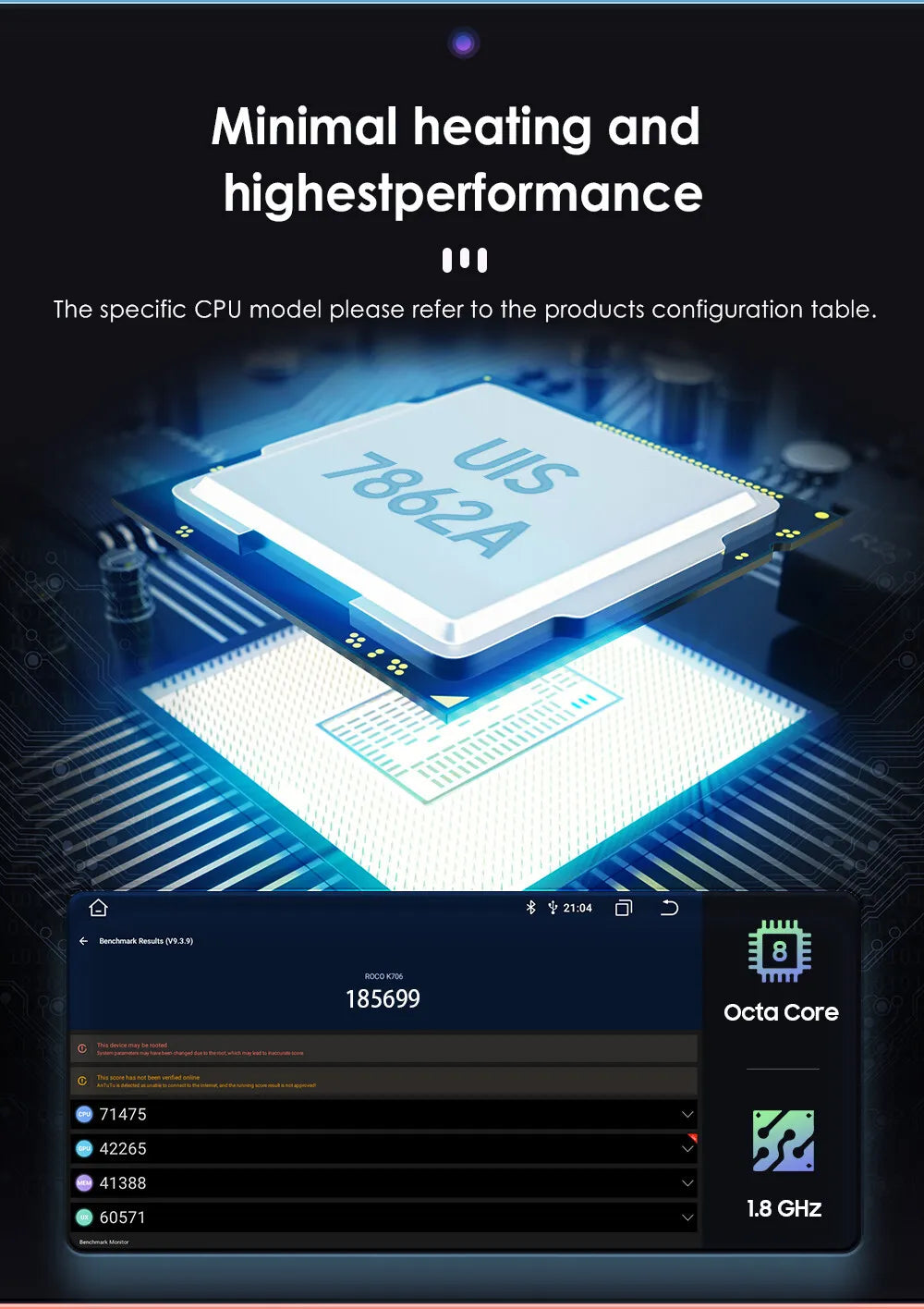 For Dodge Ram 1500 2500 3500 2013-2018 Android Octa Core 4+32GB Stereo DSP Radio GPS Cooling Fan