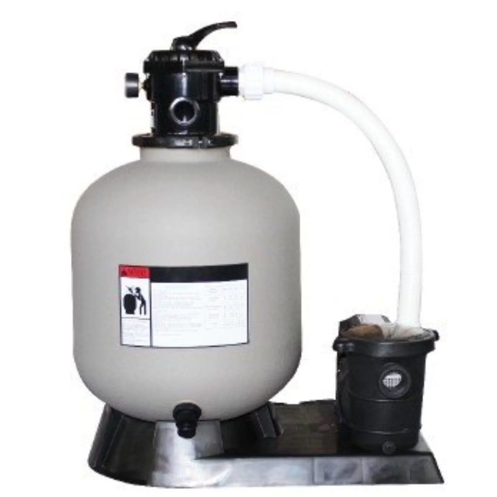Swim Central 1.5  Sand Filter Combo with Pump Pressure for Above Ground Pools, 19-Inch