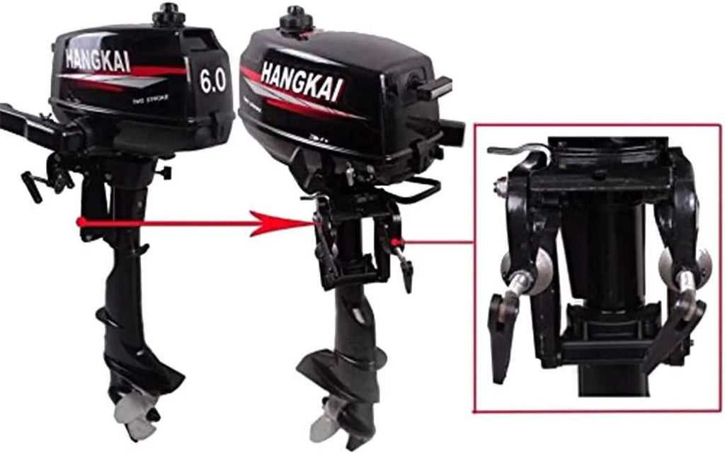 MONIPA 6  2-Stroke Outboard Motor Tiller Shaft Inflatable Fishing ship Marine Engine liquid Cooling CDI System