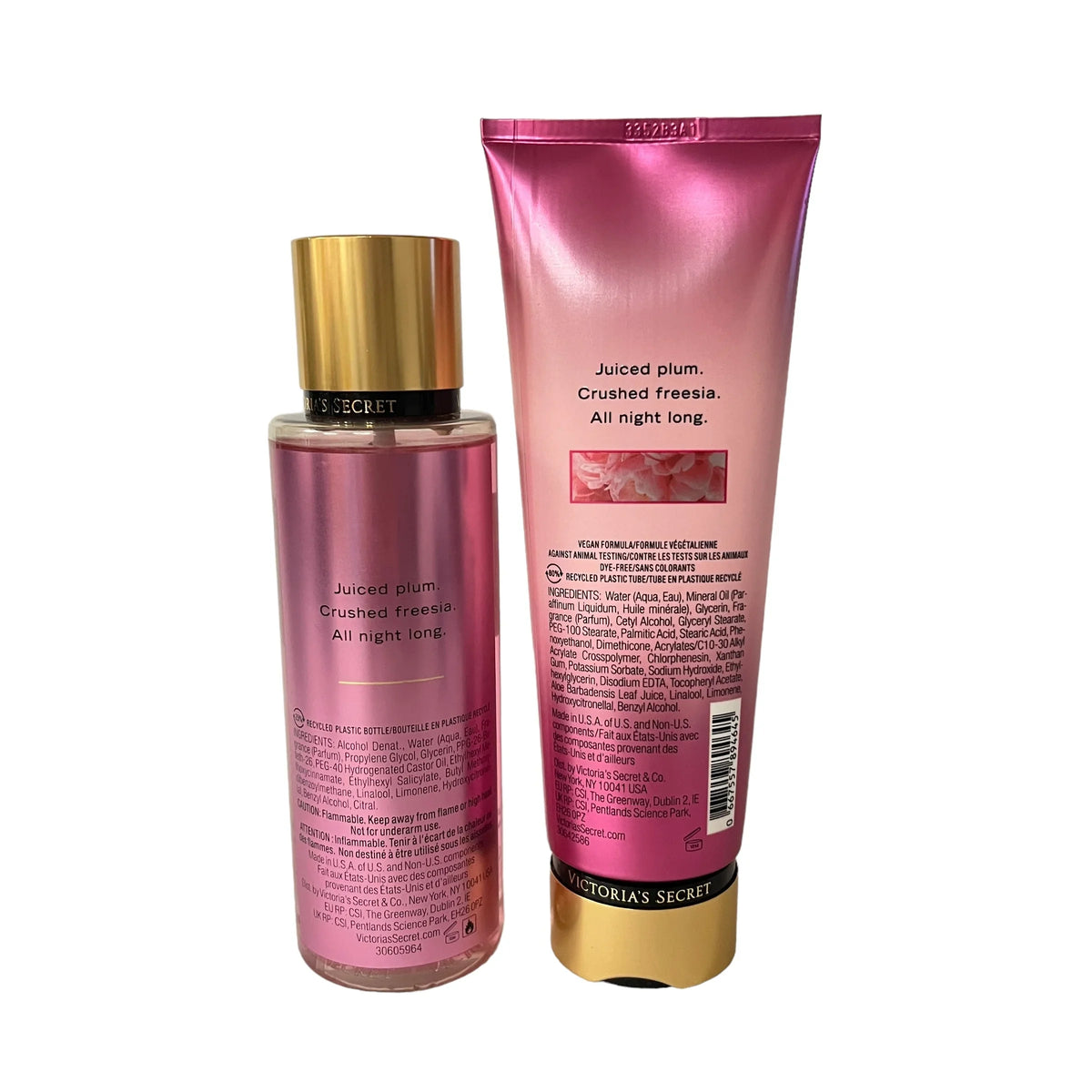 Victoria's Secret Pure Seduction Fragrance Mist Body Lotion Full Size
